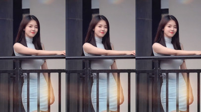 走廊小姐姐的笑