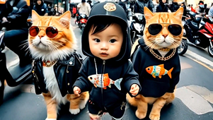 萌娃酷猫说唱组合