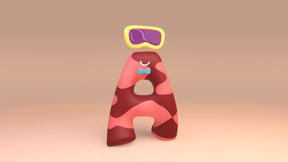 字母角色小动画A