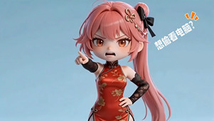 长离旗袍-想偷看电脑