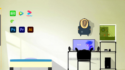 平整桌面-简约挂饰