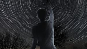 夜空中的星轨