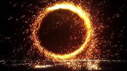 震撼大气圆圈粒子传送门