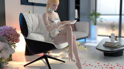 翼国度 女王在看书