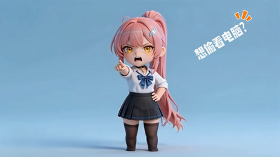 爱弥斯-想偷看电脑