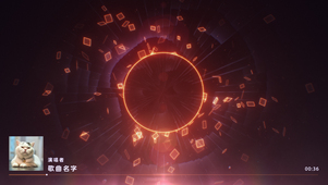 炫酷霓虹灯图形碎块粒子可视化