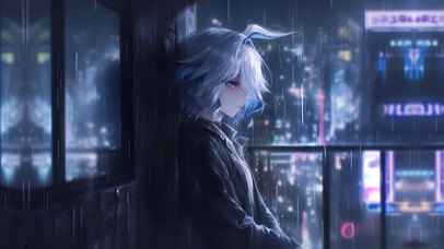 芙宁娜/都市雨夜