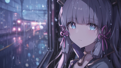 神里绫华-列车上