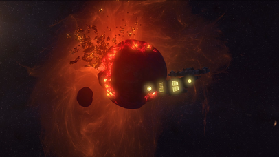 4k动态飞船入侵太阳