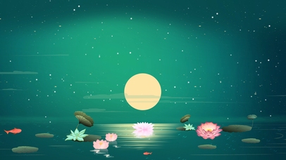 夏日清凉夜，明月照荷塘