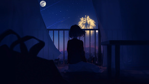 Alone 孤独少女 夜晚
