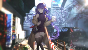 雷电将军唯美风格动态/唯美少女