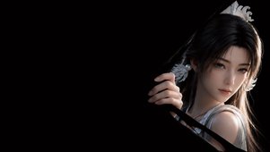 高冷白袍古风美人撕开屏幕