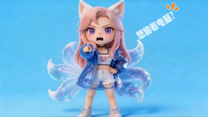 阿狸-想偷看电脑