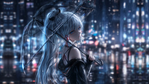神里绫华伤感/雨落