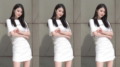 白裙小姐姐来了