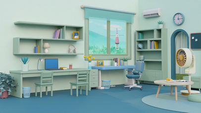 3D草原风光书桌壁纸