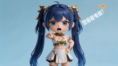 尤诺-想偷看电脑