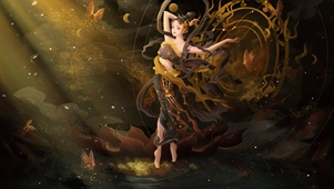 敦煌奇景韵非凡，美人飞天映梦幻