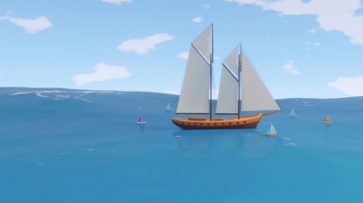 3D大海帆船