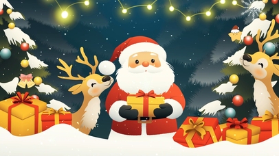 圣诞飘雪时，老人踏梦来