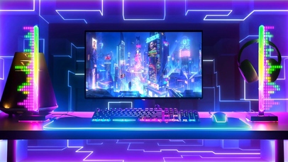 赛博朋克风动态桌面壁纸