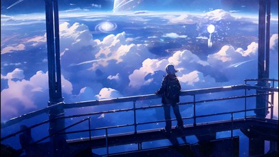 遥望天空