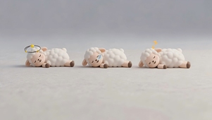 三只小羊睡大觉