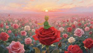 玫瑰花海里的小王子