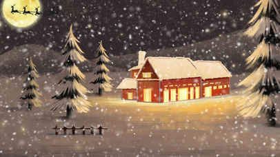 温馨浪漫圣诞夜晚