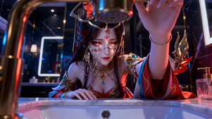 水龙头变装-貂蝉