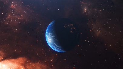 宇宙太空太阳月亮地球视频背景