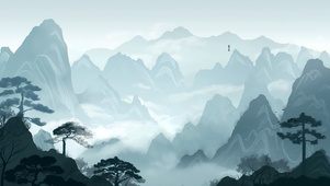 国风 山