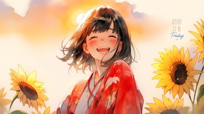 治愈 向日葵少女