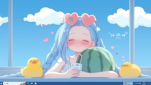 动漫主题 夏天的感觉倍爽