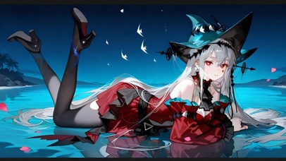 趴着的黑丝少女-浊心斯卡蒂