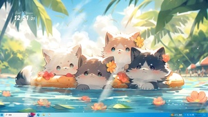 一起游泳