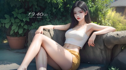 夏日纯欲系长发姐姐