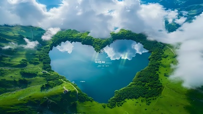 心形湖泊