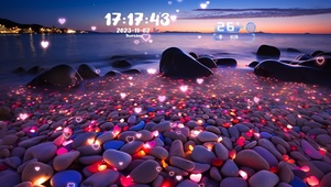爱心荧光海岸线2