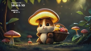 兔子摘蘑菇