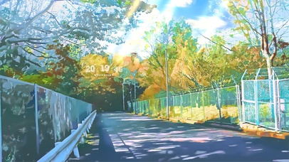 唯美治愈秋天小路