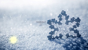 唯美冬季雪花