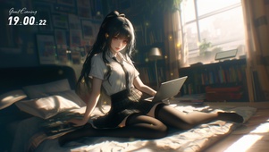 她的眉目像未经修饰的素描