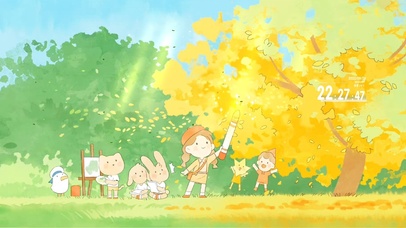 唯美治愈趣味卡通