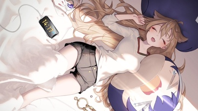 4K可爱的午睡少女