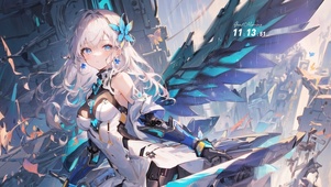 4K可爱科技少女