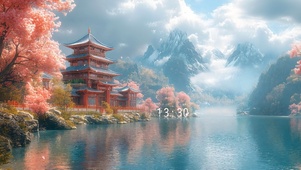 古风山水阁楼