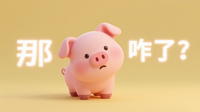 那咋了？猪猪电脑壁纸