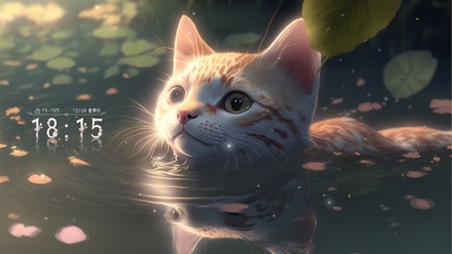 阳光下可爱猫咪